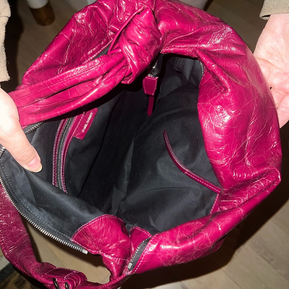Burgundy Isabel Marant messenger bag - Picture 5 of 5
